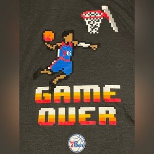 🏀 76ers Game Over pixilated graphic print T-shirt 🏀